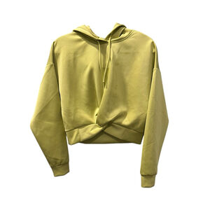 Marciano Los Angeles Lime Green Hooded Sweatshirt Size XS Cropped Women's Casual
